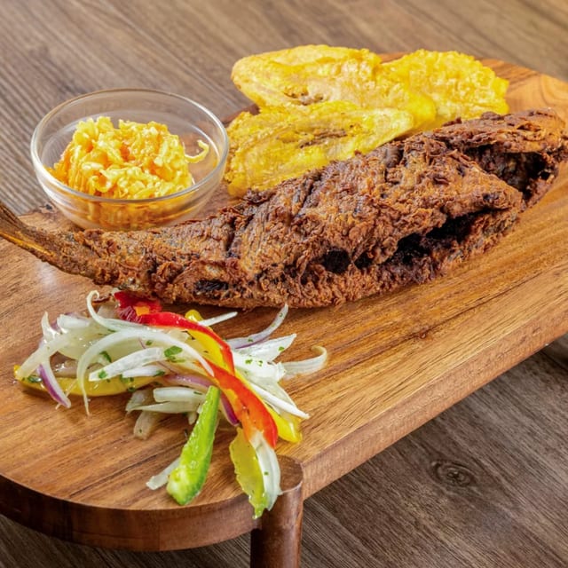 Snapper (Fried Fish) & Rice.